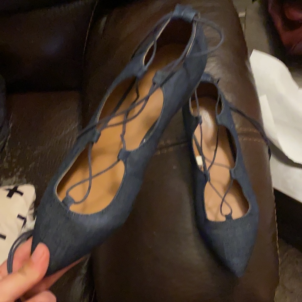 Lace up leg Flats